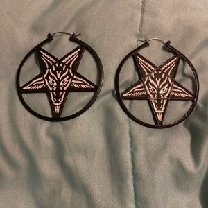 Pentagram earrings